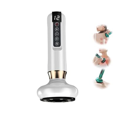 Deedlite Velora-Beauty Massaggiatore Anti Cellulite, Anti-Cellulite Vacuum Massaggiatore Cellulite Corpo Gambe e Glutei（Bianco）