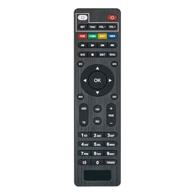VINABTY Nuovo DVB-T2 Telecomando di ricambio adatto a ﻿Decoder Digitale Terrestre 2023 DVB-T2 adatto a Dcolor Full HD Scart TV Stick Riceve Remote Controller