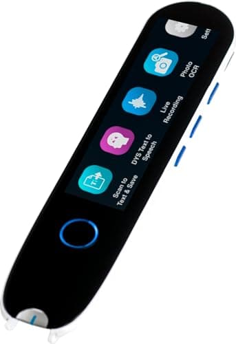 IRISPen Reader 8: scanner portatile,penna scanner,incl OCR 48 lingue,scanner documenti,scanner per dislessia sintesi vocale 5 lingue,foto OCR 15 lingue-non è necessaria Wi-Fi, Software PDF gratuito