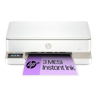 HP Envy 6120e 714L8B, Stampante Multifunzione a Getto d'Inchiostro A4 a Colori, Stampa Fronte e Retro Automatica, Fino a 10 ppm, Wi-Fi, HP Smart, 3 Mesi di Inchiostro Instant Ink Inclusi, Bianca