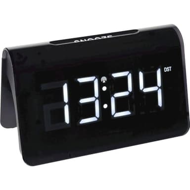 TFA DOSTMANN Icon 60.2543.02 Sveglia digitale radiocontrollata, in plastica, 132 x 64 x 80 mm, colore nero