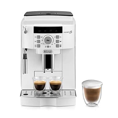 De'Longhi Magnifica S ECAM22.110.W Macchina da Caffè Automatica per Espresso e Cappuccino, Caffè in Grani o in Polvere, 1450 W, Bianco