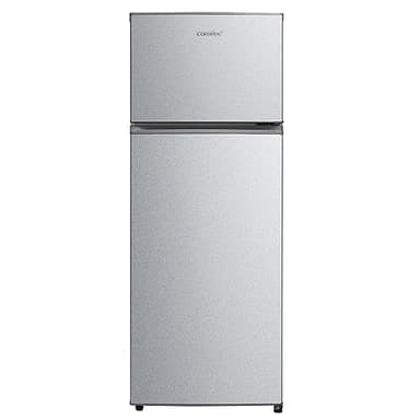COMFEE' RCT284DS2 frigorifero con congelatore/congelatore superiore/176 kWh/anno/143 cm di altezza/Luce LED/Cerniera porta reversibile/Argento