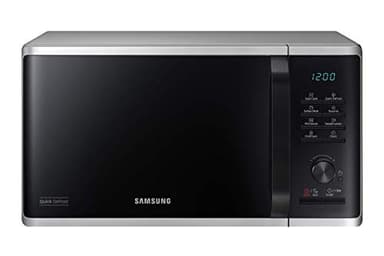 Samsung MS2AK3515AS/EG - Microonde, 800 W, 23 pezzi, larghezza 48,9 cm, interno in ceramica smaltata antigraffio, programma di scongelamento QuickDefrost