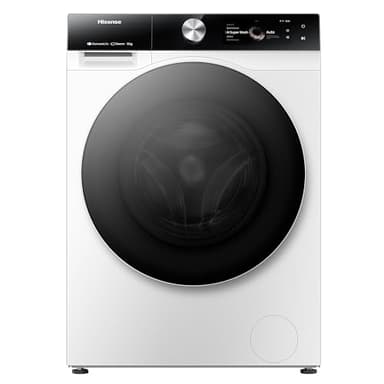 Hisense WF7S1247BW Lavatrice, Classe A, 12 Kg, Touch Screen, Auto Dosaggio, Connettività WiFi, Monitor di Consumo, Lavaggio Rapido 15', Completamento differito, Bianco