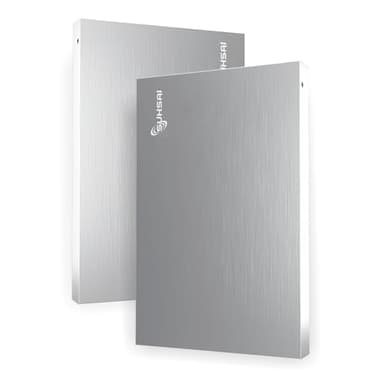 SUHSAI Disco rigido esterno portatile USB 2.0 HDD Storage Drive Design Disco rigido per trasferimento dati ad alta velocità da 320 GB Compatibile con PC, Mac, Windows, Desktop (Argento)