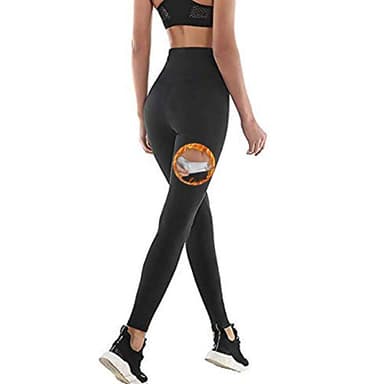NHEIMA Pantaloni Sauna Dimagranti, Leggings Anticellulite Donna Fitness, Legging Termici Vita Alta in NANOTECHNOLOGIE per Sudar- Effetto Snellente e Push Up – Ideale per Yoga Corsa Palestra Sport (M)