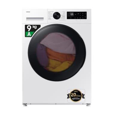 Samsung Lavasciuga Crystal Clean Slim WD90DG5G34BE, 9+5 kg, Wifi, Ecobubble, Vapore Igienizzante, AI Energy Mode, Carica Frontale, 60L x 85H x 48P cm