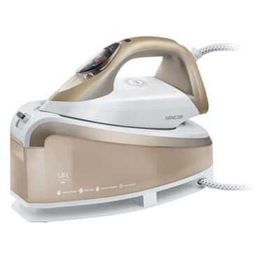 Sencor Ferro da Stiro a vapore con Caldaia, 2400W, Vapore 130 g/min, Colpo di Vapore 395 g/min, Serbatoio 1,5L, Piastra in Ceramica, Stiratura Verticale, Sistema Anticalcare, Funzione ECO, Anti-Goccia