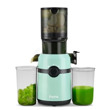 Fretta Estrattore di succo,apertura 108MM e capacità di 1L estrattore frutta e verdura,estrattore a freddo di facile da pulire,senza BPA
