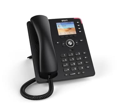 Snom D713 IP Telefono da Tavolo SIP - Telefoni Ricondizionati, Centralino Telefonico, Telefono Fisso Casa con Display TFT a Colori da 2,8", 4 Tasti LED Configurabili, Audio HD, Cuffie Collegabili