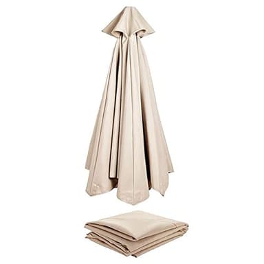 Rechange Telo per Ombrellone (2.7m/3.0m) Baldacchino Di Ricambio Ombrellone per 6 Braccia/8 Braccia, Copertura per Ombrellone In Tessuto Di Ricambio per Ombrellone Da Giardino Piscina Cortile Ombra (