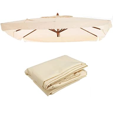 Marvin Telo Ricambio Per Ombrellone Pieghevole Giardino Oasis 3X2 3X3 3X4 Ecrù Copertura Esterno (3x4)