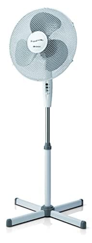 Ariete 845 Freshair Ventilatore a Piantana, 3 velocità, Elica a 3 Pale, Funzione Oscillazione e Inclinazione, 45 W, Plastica, Bianco