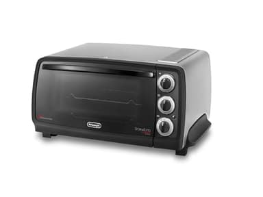 De'Longhi EO14902.S Sfornatutto Forno Elettrico con Spegnimento Automatico, 14L, Termostato Regolabile, 5 Funzioni di Cottura, Luce Interna, Timer, Friggitrice ad Aria, Silver, lxpxa 52x41x26cm