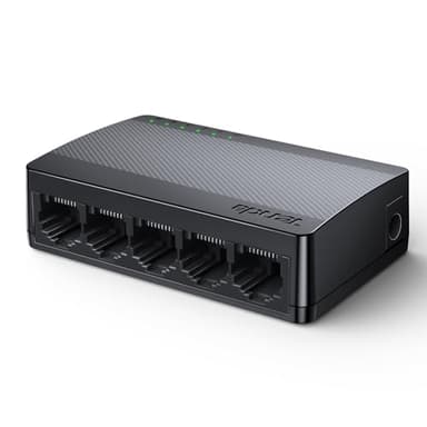 Tenda Switch Gigabit 5 Porte, Switch Ethernet 10/100/1000 Mbps, Switch di Rete con Indicatore LED, Plug & Play, Mini Formato, Montaggio Desktop o a Parete (SG105 V4.0)