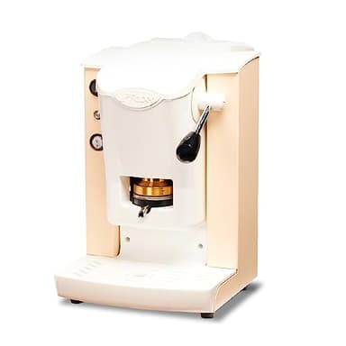 EMOZIONI QUOTIDIANE FABER SLOT PLAST MACCHINA CAFFE ESPRESSO CIALDE -100% MADE IN ITALY- 6 COLORI PLASTICHE BIANCO (AVORIO)+ 15 CIALDE