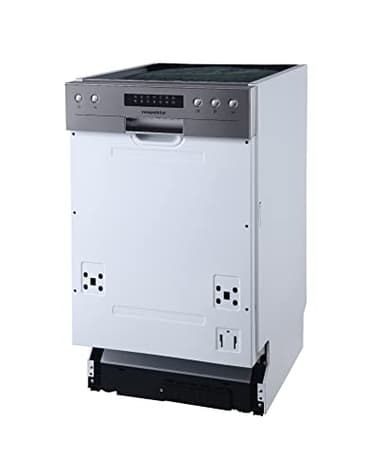 Respekta Lavastoviglie Semi-Integrata 45 cm, Lavastoviglie da Incasso con Cestello Portaposate Flessibile, 6 Programmi, Partenza ritardata, 9 Coperti, Display a LED, GSP45TIDM