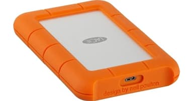 LaCie Rugged USB-C 2TB, Hard disk esterno portatile, Resistente a Cadute, per Mac & PC, Data Rescue Service (STFR2000800)