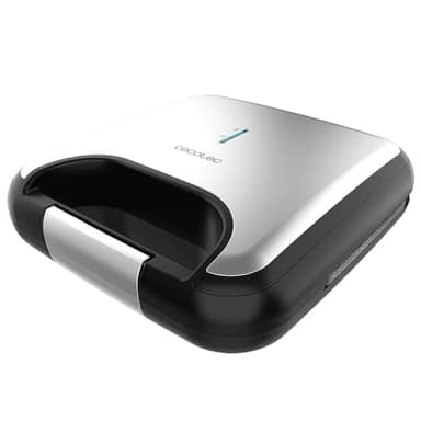 Cecotec Tostapane Rock'nToast Grill +, 800 W di potenza, rivestimento pietra RockStone, antiaderente, acciaio inossidabile, rivestimento ecologico senza PFOA