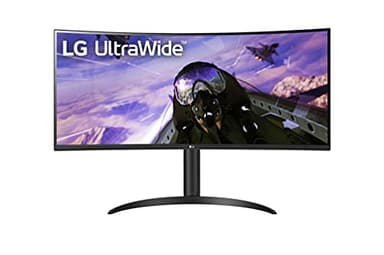 LG 34WP65C UltraWide Monitor 35" 21:9 QHD Curvo LED VA HDR 10, 3440x1440, 1ms MBR, AMD FreeSync Premium 160Hz, HDMI 2.0 (HDPC 2.2), Display Port 1.4, Audio Stereo 14W, AUX, Flicker Safe, Nero