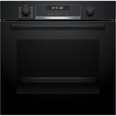 Bosch HBG578BB3 Serie 6, Forno da incasso, Pirolisi: pulizia del forno senza sforzo, Display LCD bianco, Funzione AirFry, 30 programmi automatici, Nero, 60 x 60 cm