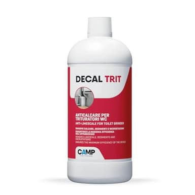 Camp Decal Trit, Disincrostante Anticalcare Professionale Specifico per Trituratori WC e Scarichi, 1 L