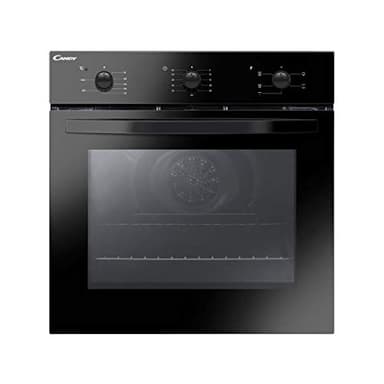 Candy FCS 502 N/E Forno Elettrico da Incasso, Ventilato, Capacità 65 Litri, Funzione Grill e Pizza, 5 Programmi, 56.8x59.5x59.5 cm, Nero, Classe A