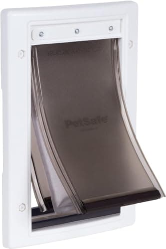 PetSafe Gattaiola per Condizioni Meteo Estreme in plastica ad Alta Efficienza Energetica per Cani e Gatti - Sistema Flap Isolato - Telaio Resistente, piccolo (S)