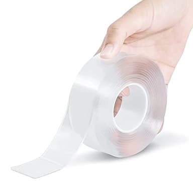 3M Nastro Biadesivo Extra Forte Trasparente, Rimovibile Multifunzione Nano Potent Tape, Nastro Adesivo di Montaggio per Tappeti, Poster Fotografici, Interni ed Esterni