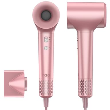 TQQ Asciugacapelli, Phon da 200 Milioni di Ioni Negativi, Motore Brushless da 110.000 giri/min per Asciugatura Rapida, Phon Capelli Professionale da 57 dB Adatto per Viaggi e Domestico