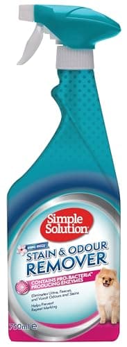 Simple Solution Pet Stain e Odor Remover, Detergente enzimatico con potere detergente pro-batterio, Brezza primaverile