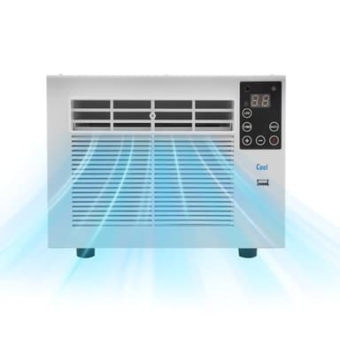 Mini climatizzatore mobile, 280 W, piccolo condizionatore portatile con funzione per il controllo di deumidificazione, timer e luce, climatizzatore per camera da letto, ufficio, 41,5 x 28,3 x 20,5 cm