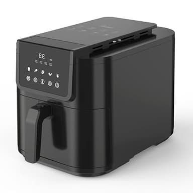 ARDES - ARFRYA05L Friggitrice Ad Aria FRIGGISANA INFINITY 8L - Friggitrice Ad Aria Slim Cavità XL Super Profonda in Metallo Capacità 8 Litri - AirFryer con Display Digitale Touch e Timer 60'