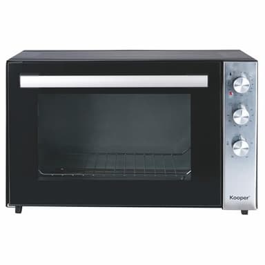 Forno elettrico XXL 80 L, doppio vetro, 2500 W, nero, Kooper