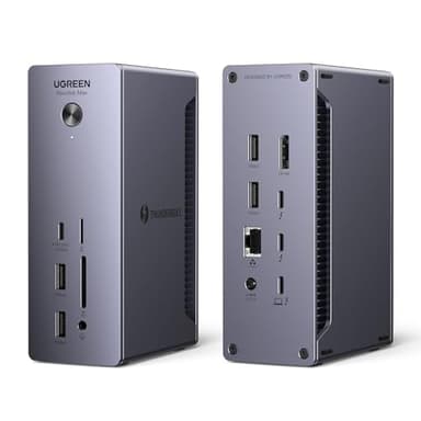 UGREEN Revodok Max 213 Docking Station Thunderbolt 4 13 In 1 Hub USB C Displayport 4K60Hz 8K30Hz Ethernet 2.5 Gigabit Dock Type C 3.2 10Gbps Lettore Schede SD TF 3.5mm Alimentazione DC 180W