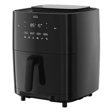 AEG AAF7SB - Friggitrice ad aria calda, 90% in meno di grassi, 10 programmi, 40 – 200 °C, cottura a vapore/disidratazione, 6,9 l/lavabile in lavastoviglie, temperatura e tempo preimpostati/richiesta