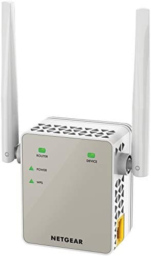 NETGEAR EX6120 Ripetitore WiFi AC1200 Mbps, 1 Porta Gigabit Ethernet, WiFi Potente per Casa, Amplificatore WiFi Extender, WiFi Booster, Compatibile con Tutti i Box Internet