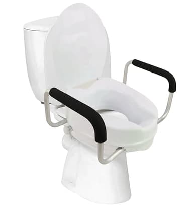 App Life Rialzo WC per Anziani con Braccioli e Coperchio 10 cm, Dispositivo Medico di Classe I, Rialzo Bagno Disabili, Alzawater per Anziani, Sollevatore WC Disabili, Rialzo per WC Universale