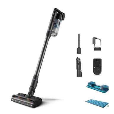 Philips Aspirapolvere senza fili Serie 7000 Aqua, Motore Digitale, PowerCyclone 12, Con Luci LED, Modulo Aqua rimovibile, fino a 80 minuti di autonomia, con 2 accessori, Blu (XC7053/01)