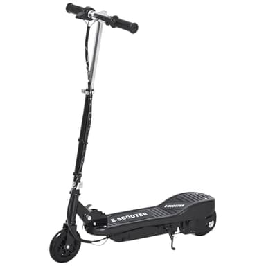 HOMCOM Monopattino Elettrico per Bambini Pieghevole da 120W, Velocità Max 12km/h e Portata 50kg, 74x36x69-91 cm, Nero