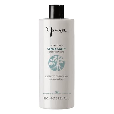 È Pura - Shampoo Salt Free Care - Trattamento Senza Sale Aggiunto per Capelli Trattati Chimicamente - Mantiene Stiratura Brasiliana e alla Cheratina - Uso Settimanale - 500 ml