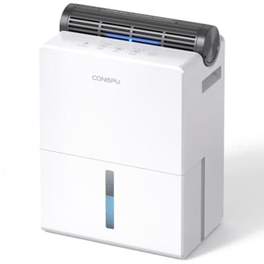 CONOPU Deumidificatore, Deumidificatore Casa 20 m², 2700ml, 2 Scatole di Deumidificazione Riutilizzabili, Modalità Sonno 30db, Sbrinamento Auto, Spegnimento Auto 24h