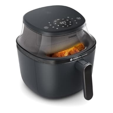 Philips Airfryer Serie 3000 6.2L, Finestra di Cottura, 16-in-1 Airfryer, Tecnologia RapidAir Plus, Rimozione Grassi, App Ricette HomeID, Facile da Pulire (NA330/00)