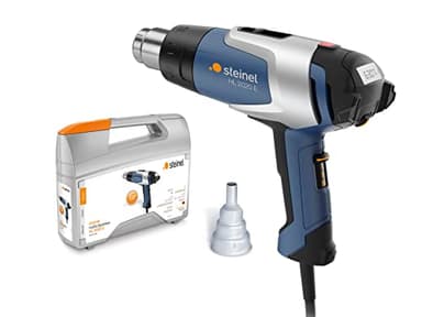 Steinel Pistola ad aria calda HL 2020 E con valigetta e ugello riduttore da 9 mm inclusi - Pistola termica da 2200 W, display LCD, termoregolazione 80°- 630°C