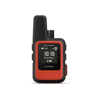Garmin InReach Mini 2 (Flame Red), Comunicatore Satellitare, Copertura Iridium, Invia e ricevi messaggi, Lancia SOS, LiveTrack, TracBack, Autonomia fino a 14 giorni