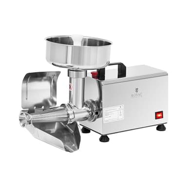 Royal Catering Passapomodoro elettrico - 450 W - 80 giri/min - Acciaio inox - Coperchio con maniglia - professionale spremiagrumi elettrico spremipomodoro