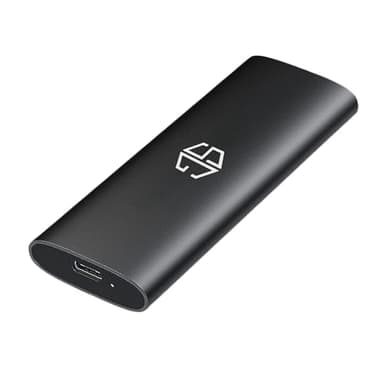 SG, Hard Disk Esterno Portatile con disco SSD interno da 256 Gb Nvme USB 3.0 per Notebook, pc, Desktop, archiviazione dati, supporto esterno, completo di cavo USB-C
