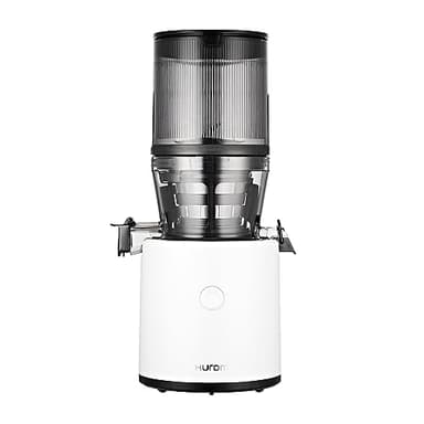 Hurom | Estrattore H-320N - Spremiagrumi per Frutta e Verdura, Pressa Elettrica a Freddo, Grande Contenitore e Filtro a Setaccio, Motore Silenzioso, Pulizia Facile e Rapida, Senza BPA - White