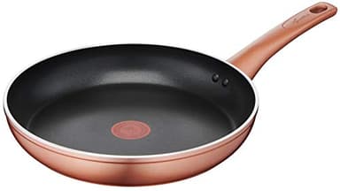 Lagostina Ramata Padella Antiaderente in Alluminio Ø 28 cm con Esterno Effetto Rame, Pentola Gas e Forno, Rivestimento Titanium Easy, Manico Ergonomico in Bakelite (induzione esclusa)
